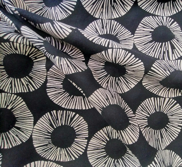 Terra - Etched Blacl by Figo Fabrics 1/2yd Cuts