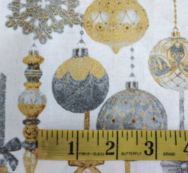 White Christmas - Baubles by Northcott Fabrics 1/2yd Cuts