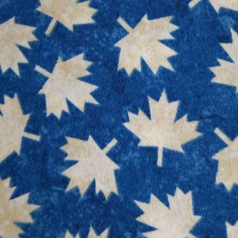 Canadiana - Blue Maple Leaf by Northcott 1/2yd Cuts