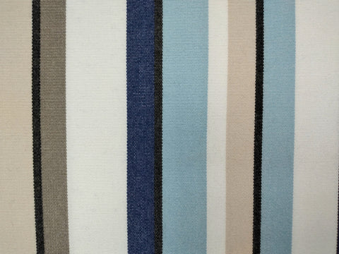 Tempotest Outdoor Fabric 120" Wide Stripes Surfside -  Sold in Half Yard Increments