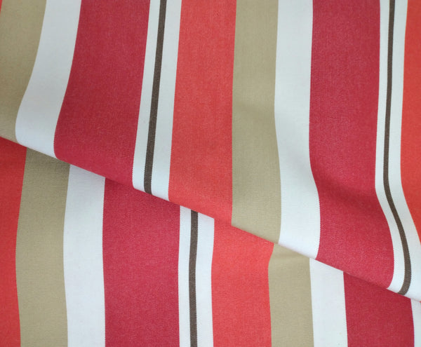 Tempotest Outdoor Fabric 120" Wide Stripes Sunset -  Sold in Half Yard Increments