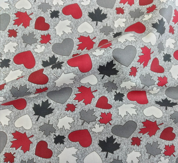 Canadiana - My Canada, Maple Leaves by Northcott 1/2yd Cuts