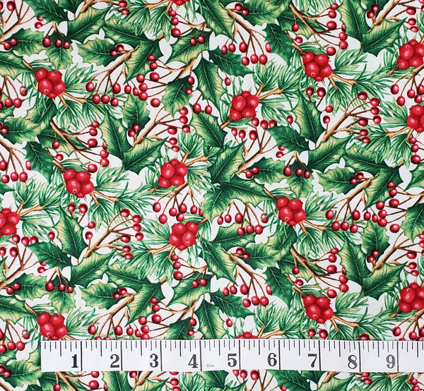 Hometown Holiday - Cream Multi by Henry Glass & Co 1/2yd Cuts
