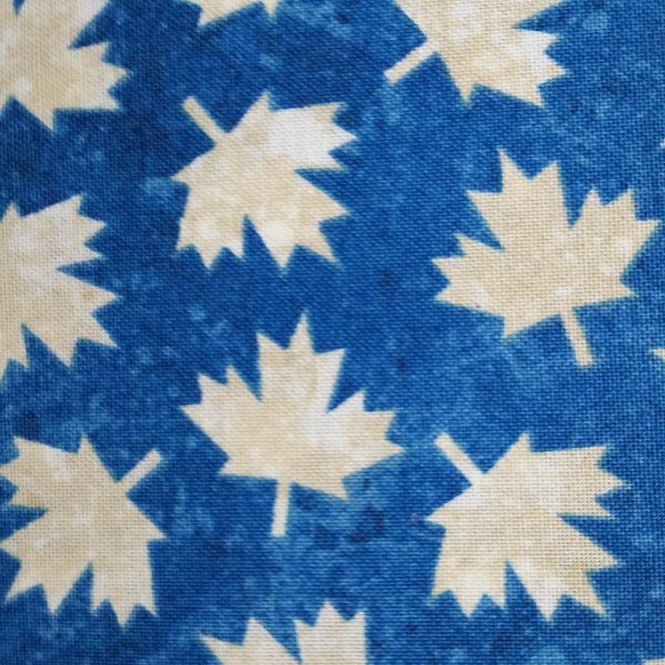 Canadiana - Blue Maple Leaf by Northcott 1/2yd Cuts